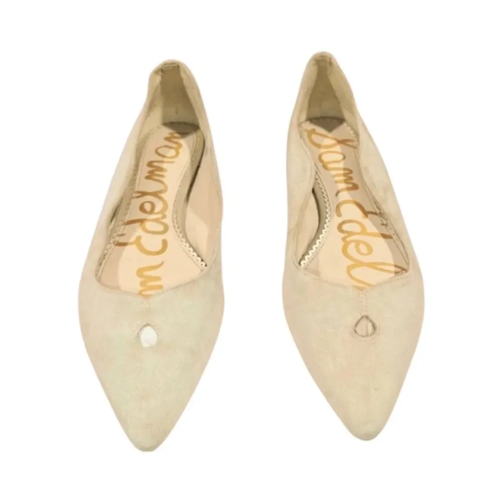 SAM EDELMAN Rosalie Tan Suede Flats Size 8M
